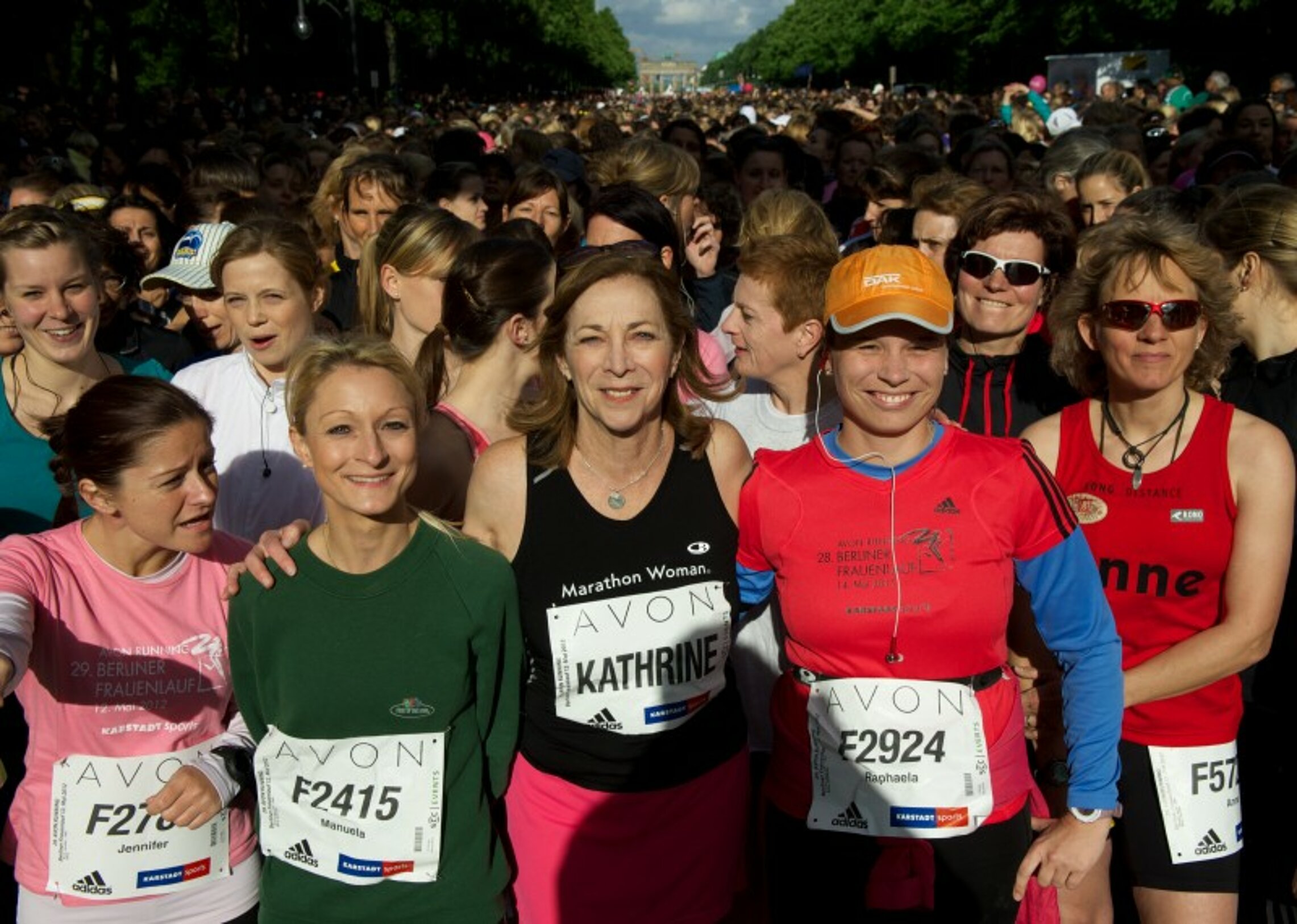Katherine Switzer 2012 am Start in Berlin